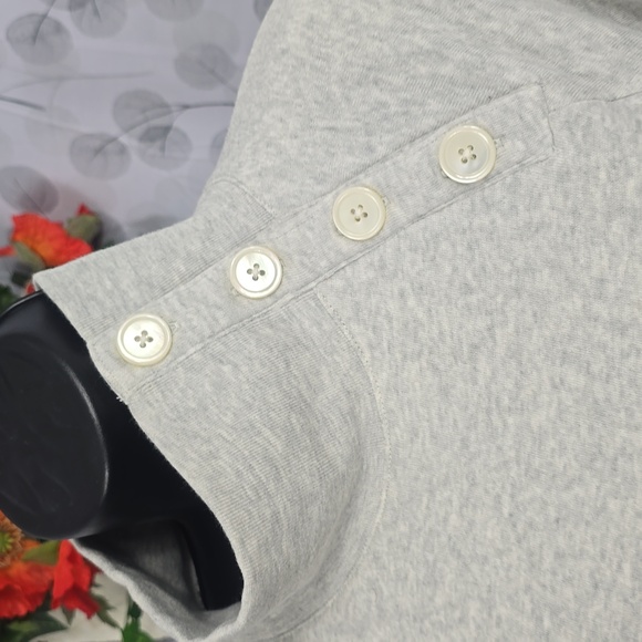 J.Crew Wide Button-collar Pullover Sweatshirt - Picture 3 of 7